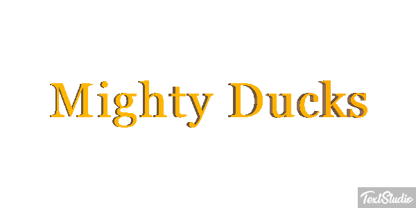Mighty Ducks Effet de texte