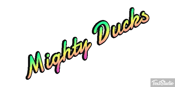 Mighty Ducks Effet de texte