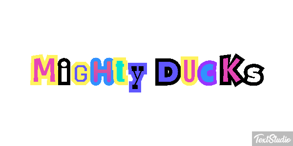 Mighty Ducks Effet de texte