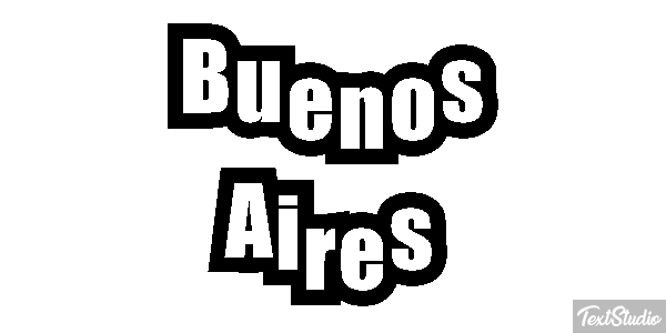 Buenos Aires Tekst effect