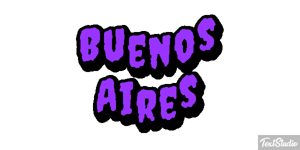 Buenos Aires Tekst effect