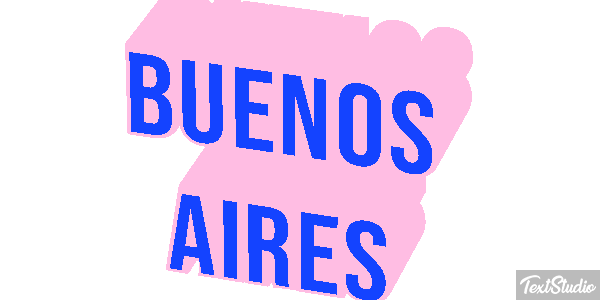 Buenos Aires Tekst effect