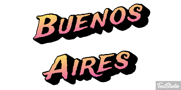 Buenos Aires Tekst effect
