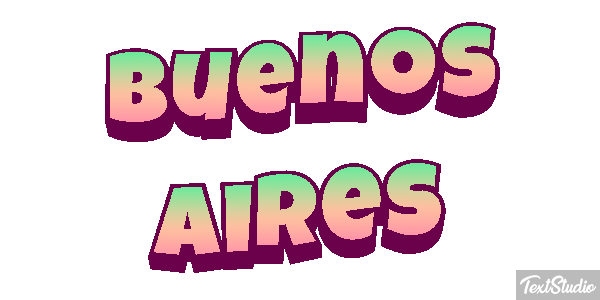 Buenos Aires Tekst effect