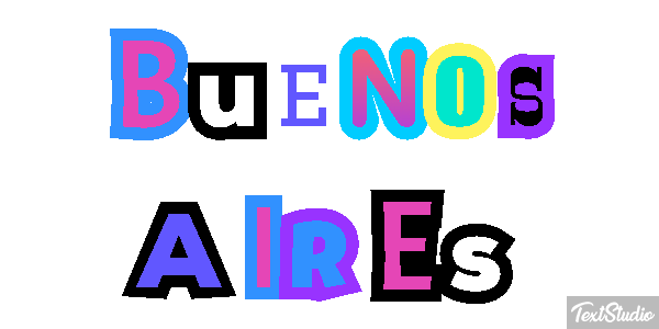 Buenos Aires Tekst effect