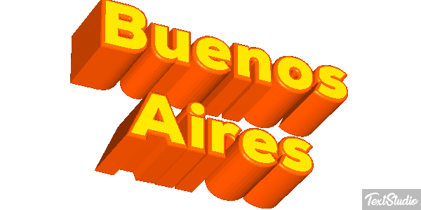 Buenos Aires Tekst effect