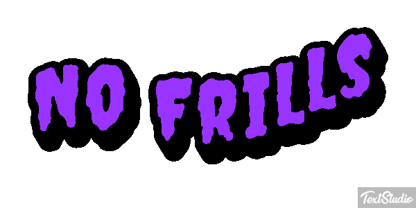 No Frills Texteffekt