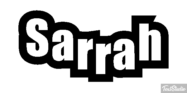 Sarrah Tekst effect