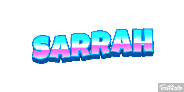 Sarrah Tekst effect