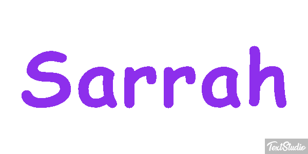 Sarrah Tekst effect