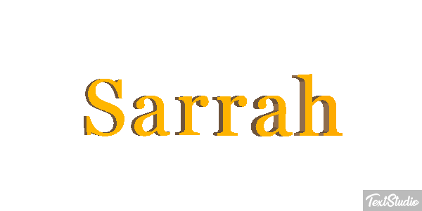 Sarrah Tekst effect