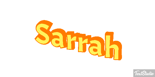 Sarrah Tekst effect