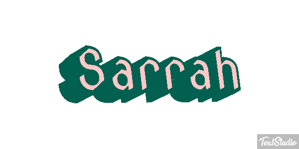 Sarrah Tekst effect