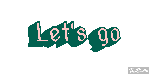 Let's Go Text effect