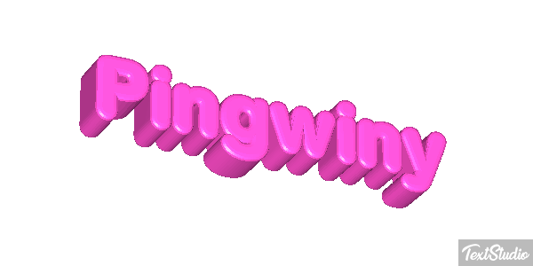 Pingwiny Efekt tekstowy
