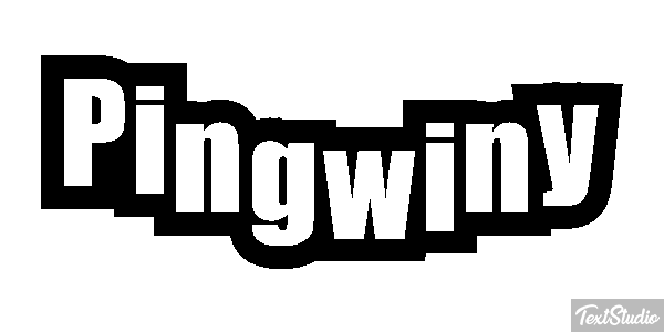 Pingwiny Efekt tekstowy