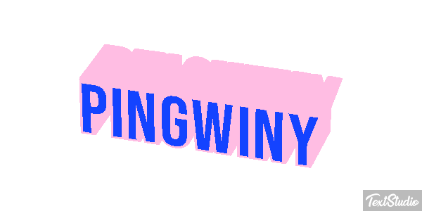 Pingwiny Efekt tekstowy