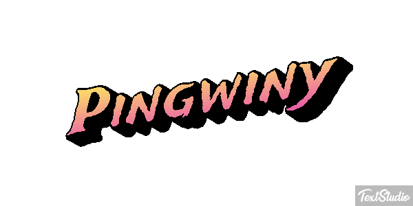 Pingwiny Efekt tekstowy