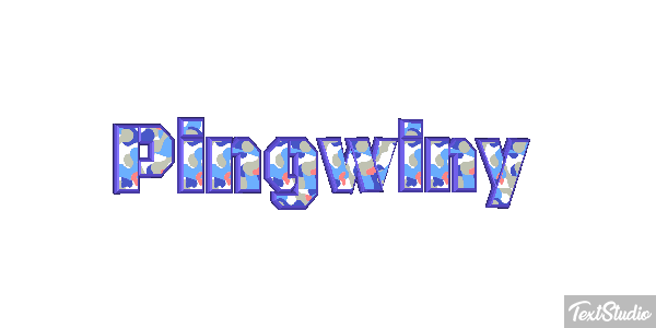 Pingwiny Efekt tekstowy