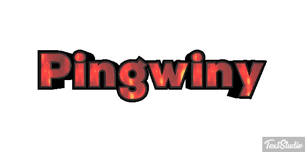 Pingwiny Efekt tekstowy