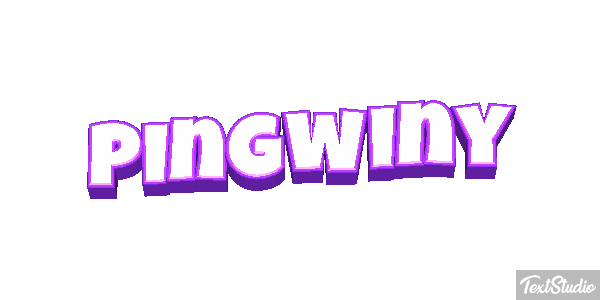 Pingwiny Efekt tekstowy