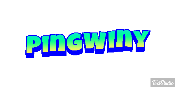 Pingwiny Efekt tekstowy