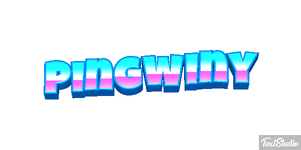 Pingwiny Efekt tekstowy