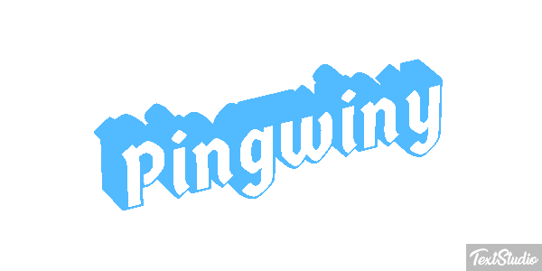 Pingwiny Efekt tekstowy