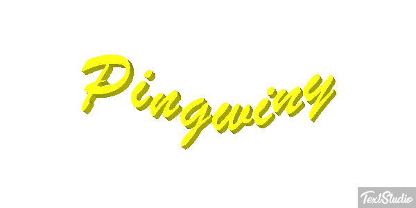 Pingwiny Efekt tekstowy