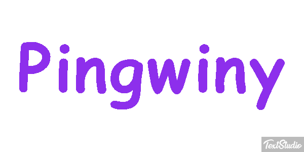 Pingwiny Efekt tekstowy