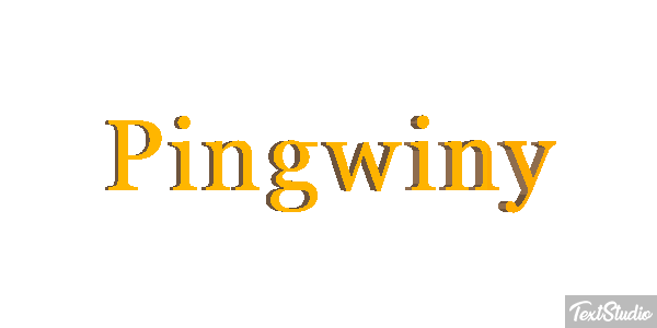Pingwiny Efekt tekstowy