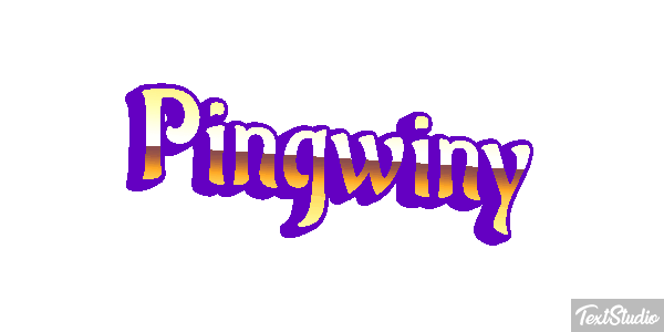 Pingwiny Efekt tekstowy