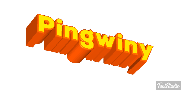 Pingwiny Efekt tekstowy