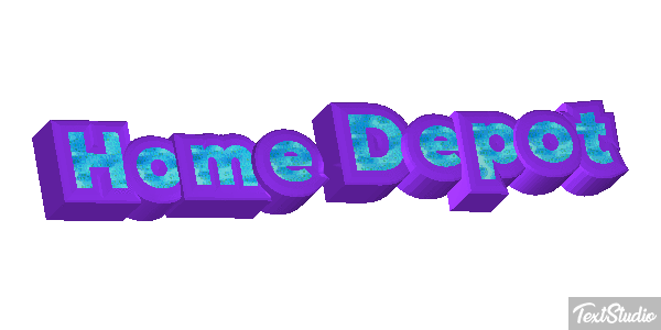 Home Depot Texteffekt