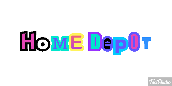 Home Depot Texteffekt