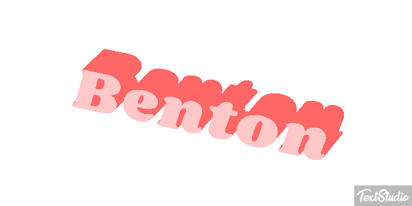 Benton Text effect