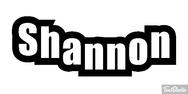Shannon Text effect