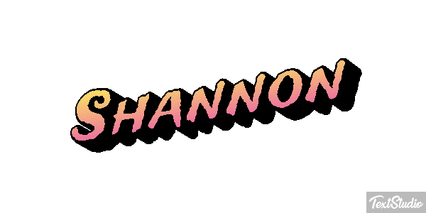 Shannon Text effect