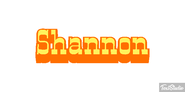 Shannon Text effect