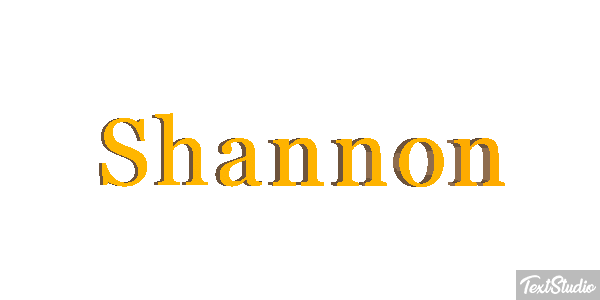 Shannon Text effect