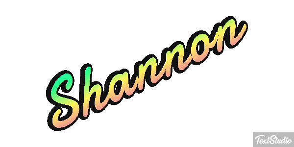 Shannon Text effect