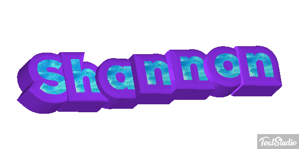 Shannon Text effect