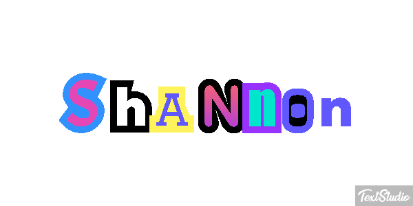 Shannon Text effect