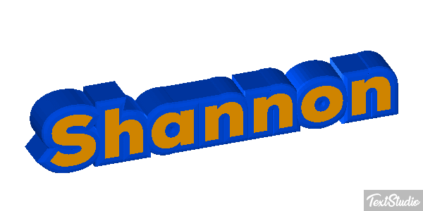 Shannon Text effect