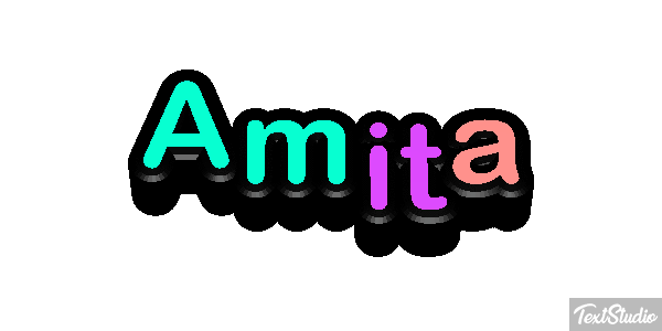 Amita Tekst effect