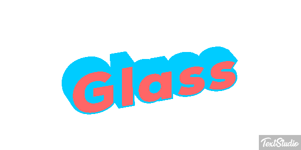 Glass テキスト効果