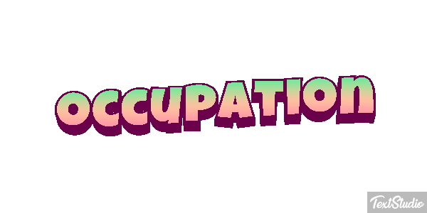 Occupation Effetto testo