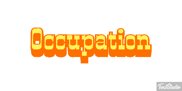 Occupation Effetto testo