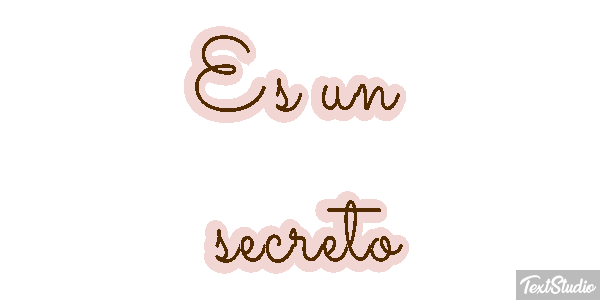 Es un secreto Текстовый эффект