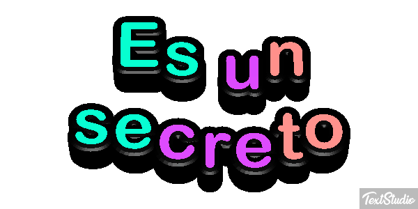 Es un secreto Текстовый эффект